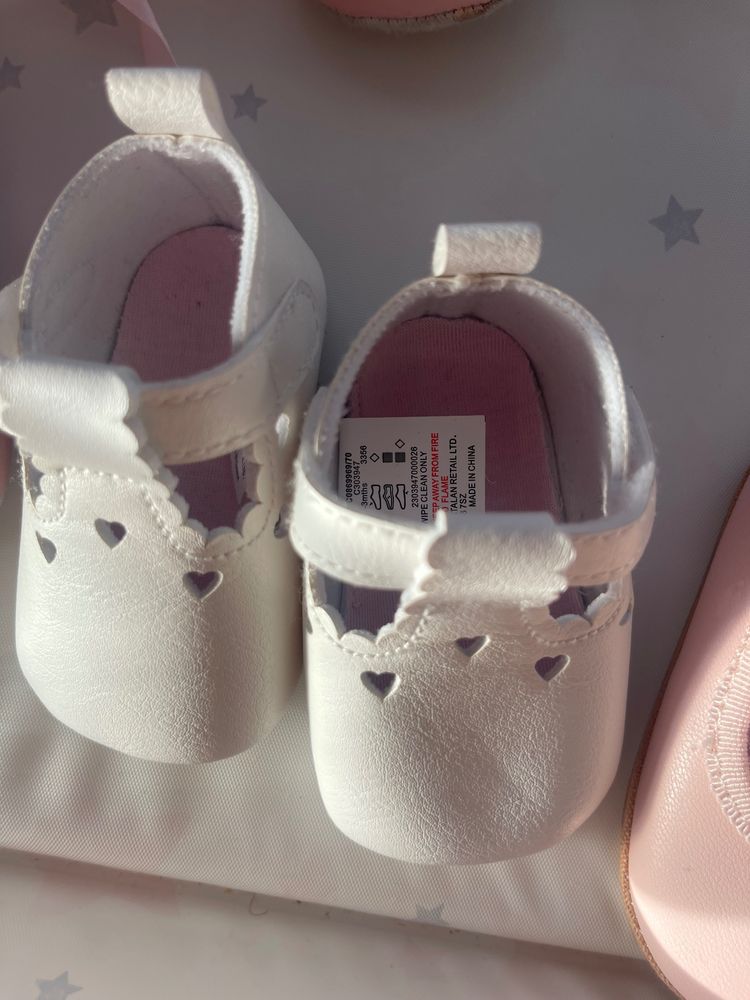 White Baby Shoes