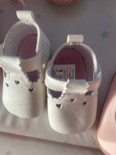 White Baby Shoes