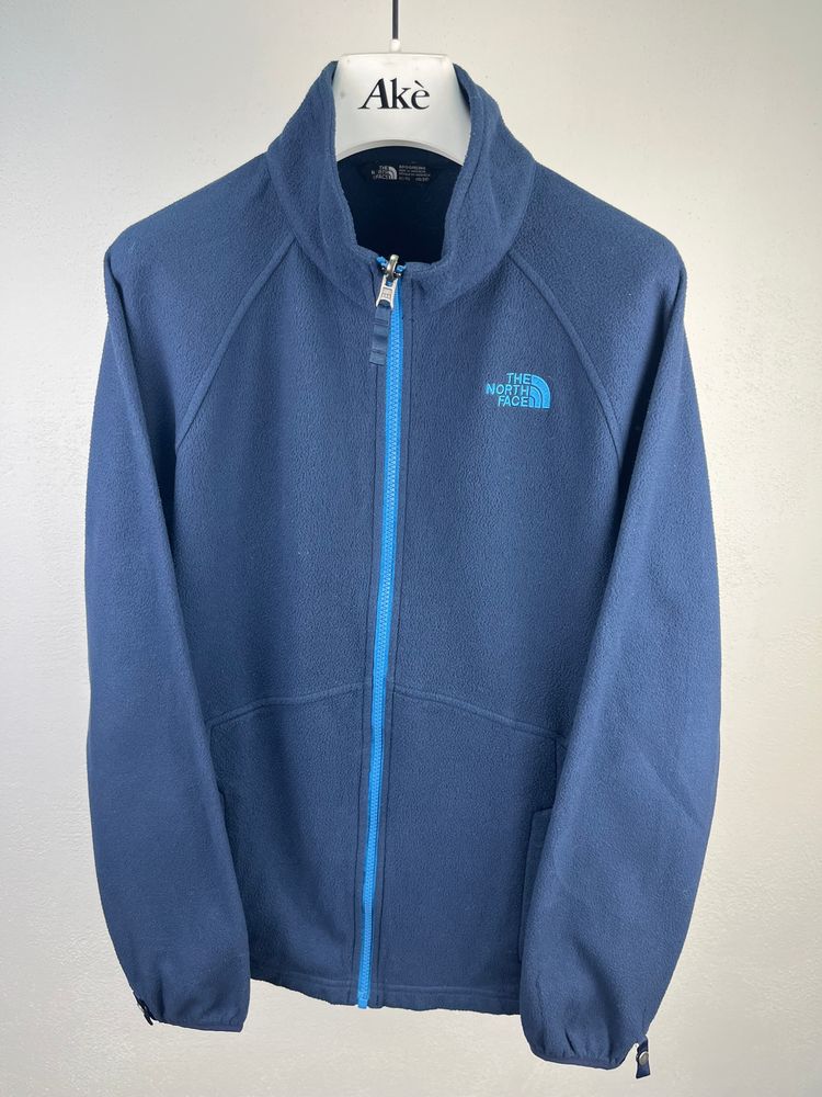 The North Face blue fleece jacket