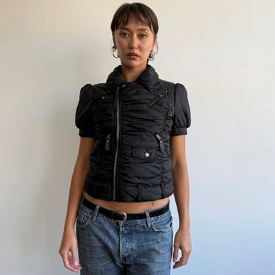 Miss Sixty black short sleeve puffer - Size S/M