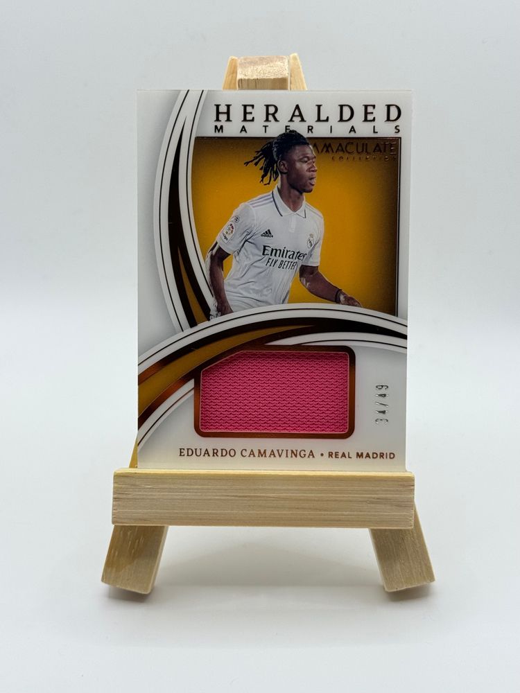 Heralded Materials Eduardo Camavinga Real Madrid Card imagen 1