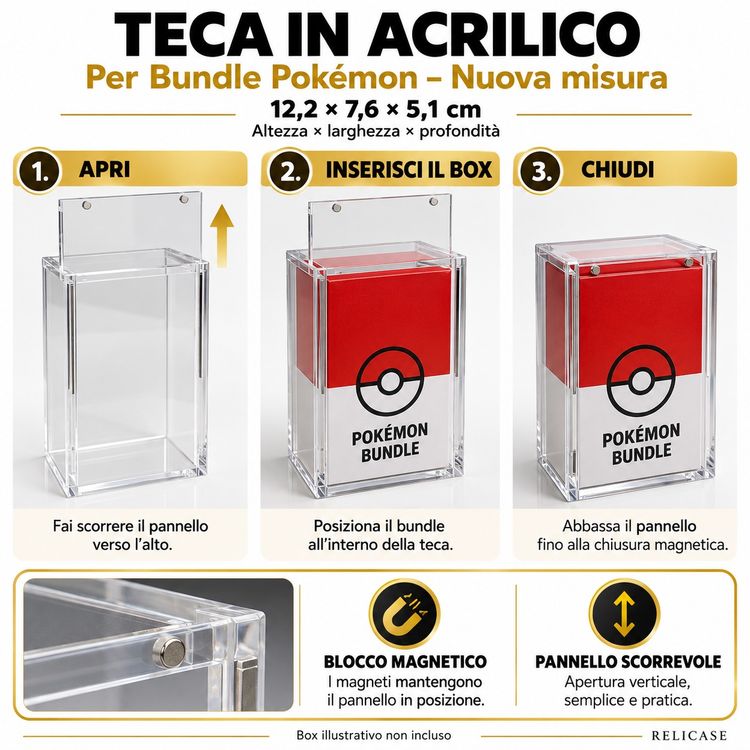 RELICASE TECHA PER POKEMON BUNDLE ITA/ENG  NUOVA MISURA ASCESA/30TH image 2