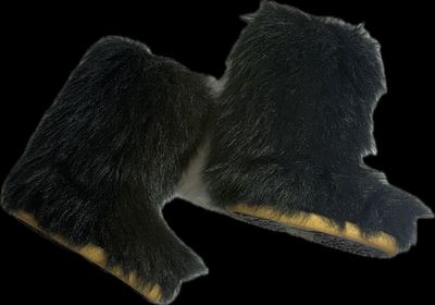Black Furry Boots