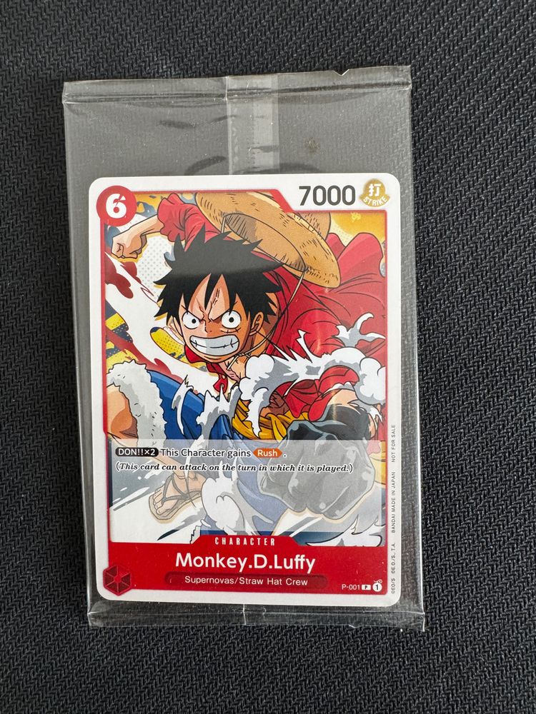 Monkey D. Luffy Character Card promo sealed