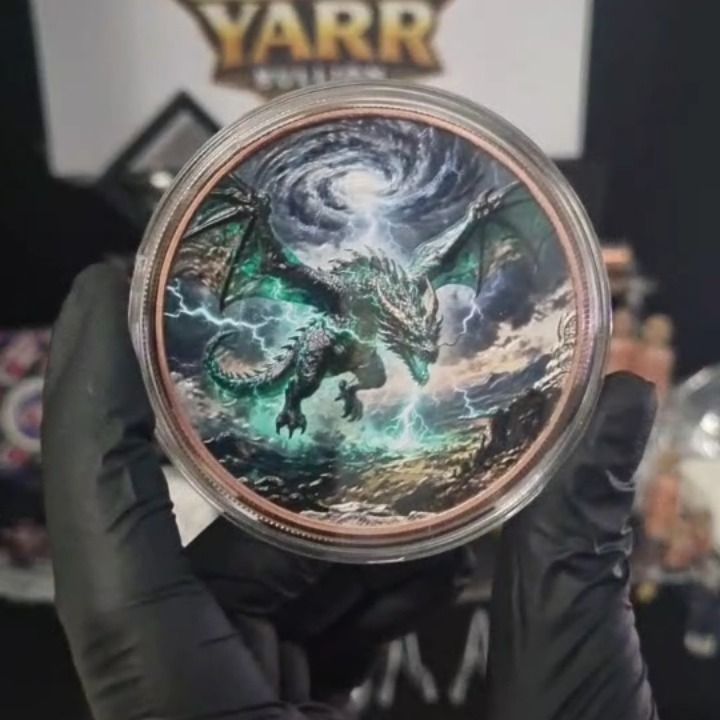 HIGH 5oz dragon copper high relief  product image