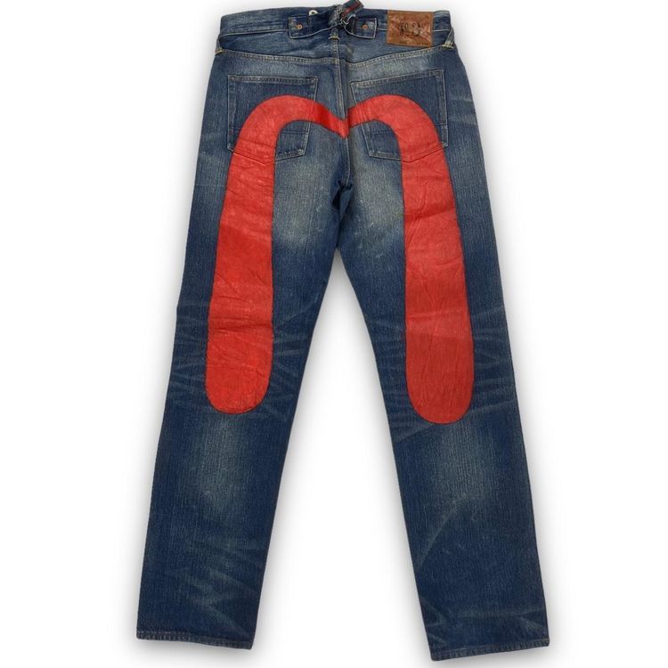 Evisu Authentic Evisu Red Daicock Baggy Japanese Selvedge Denim Jeans product image