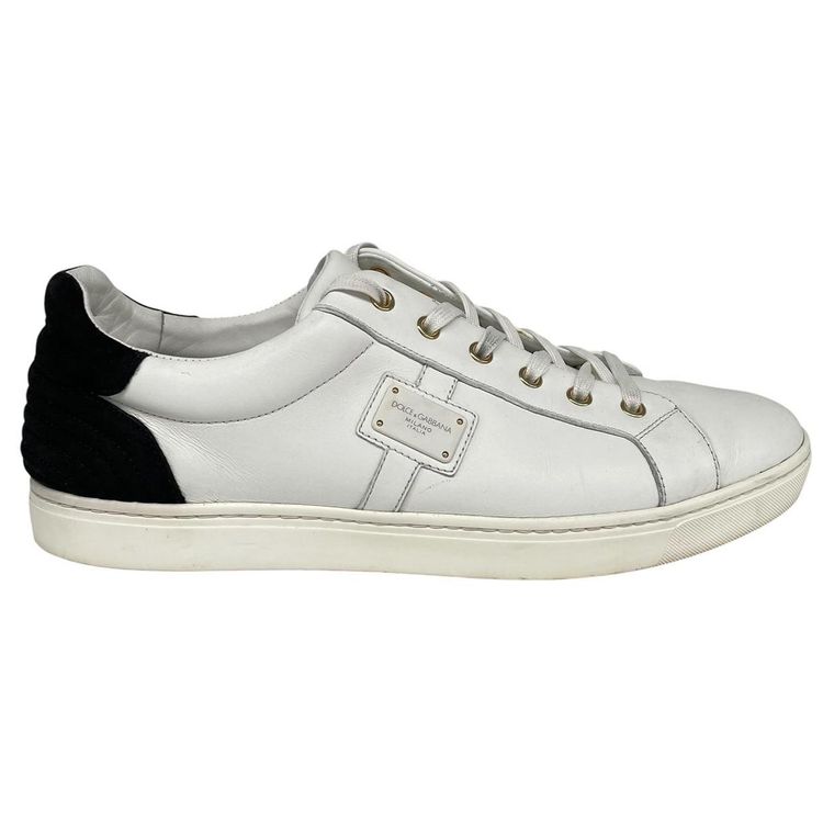 Dolce & Gabbana Leather Trainers UK 9 image 1