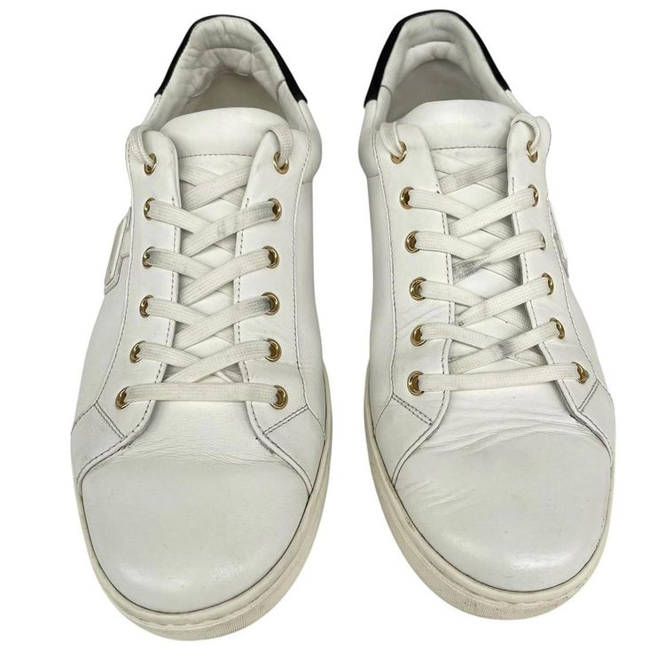 Dolce & Gabbana Leather Trainers UK 9 image 7