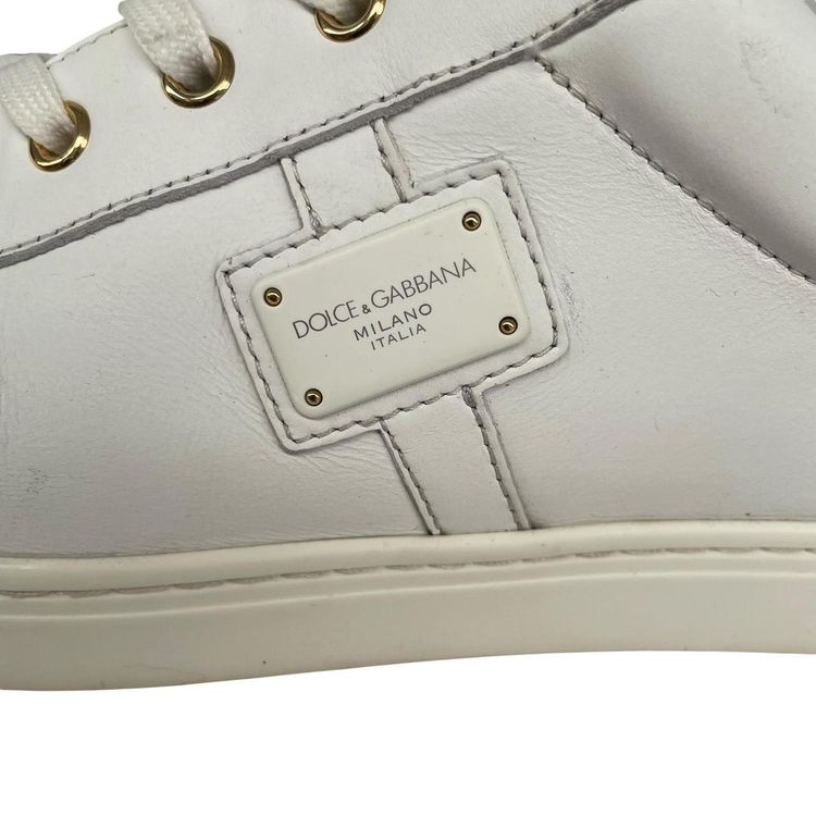 Dolce & Gabbana Leather Trainers UK 9 image 8