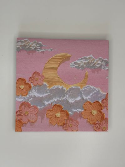 Embroidered Art sticky note
