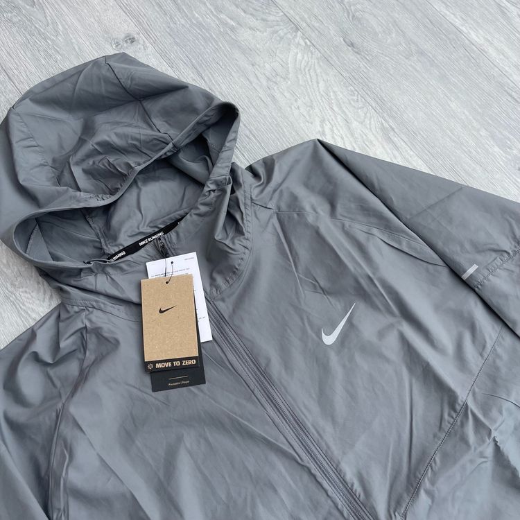 Nike Miler Repel Full Zip Windbreaker Running Jacket - Smoke Grey [DD4746-084] imagen 3