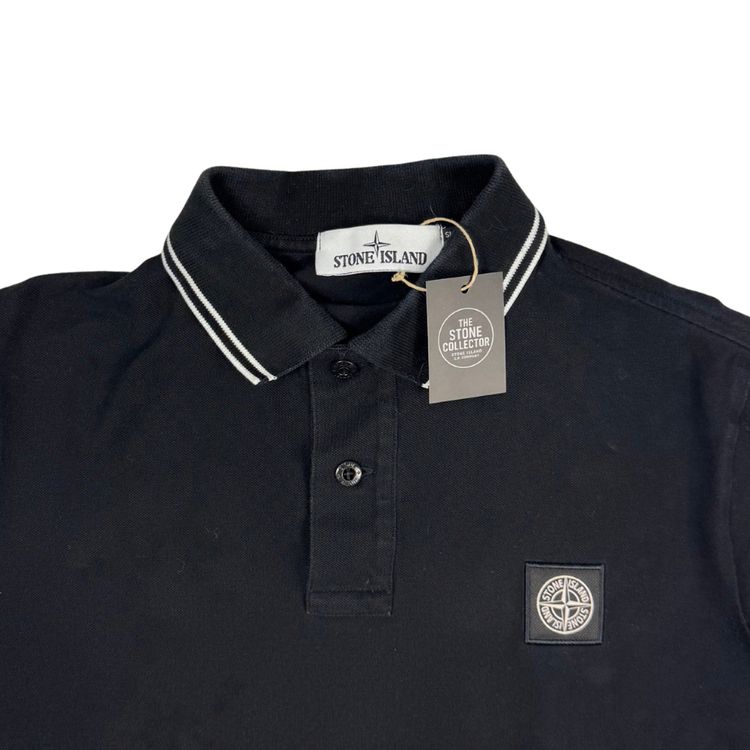 Immagine di Polo Stone Island Negro  manga corta - talla M 3