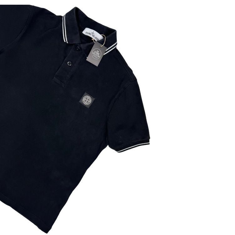 Immagine di Polo Stone Island Negro  manga corta - talla M 2