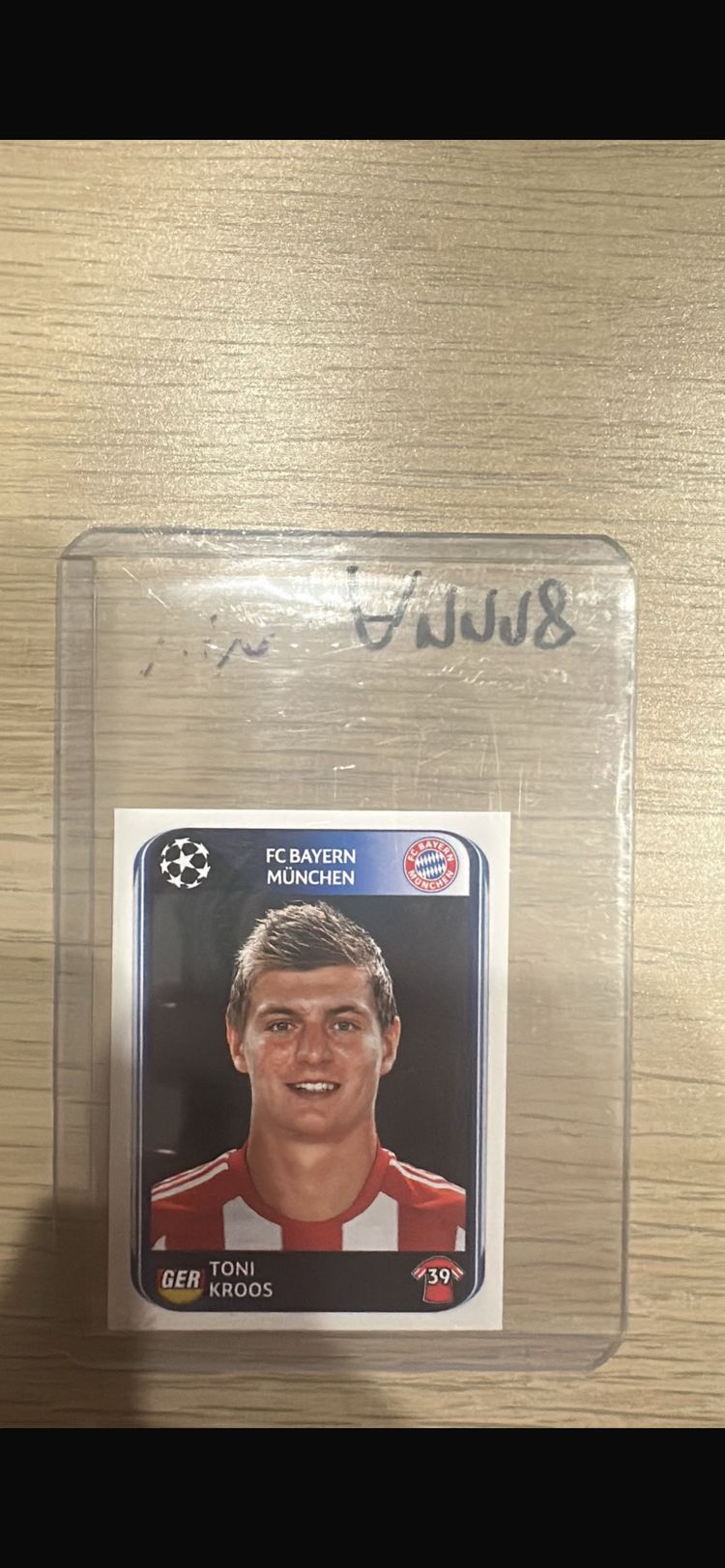 Uefa Champions League Official Sticker Featuring Toni Kroos
