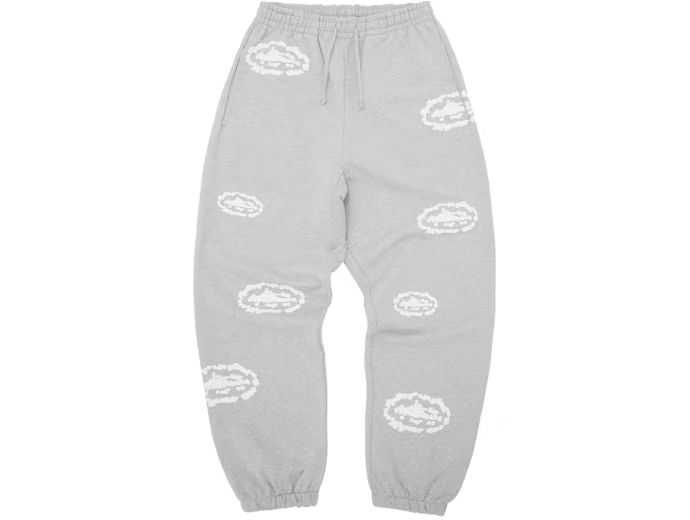 Corteiz x Denim Tears Island Wreath Sweatpant Heather Grey