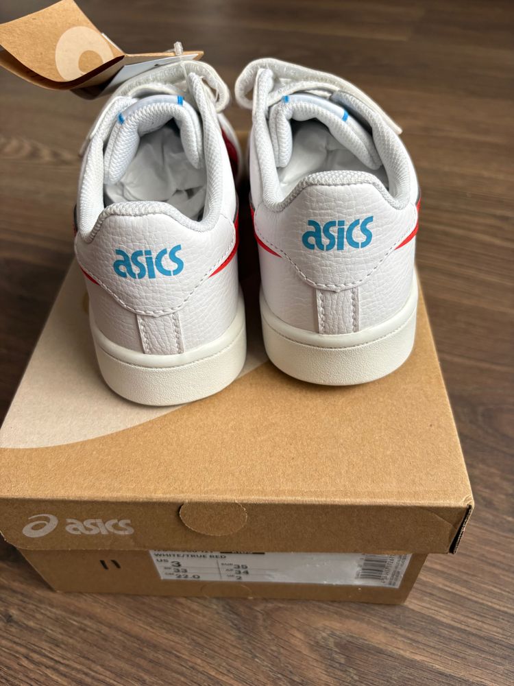 Asics Kids White And Red Sneakers image 2