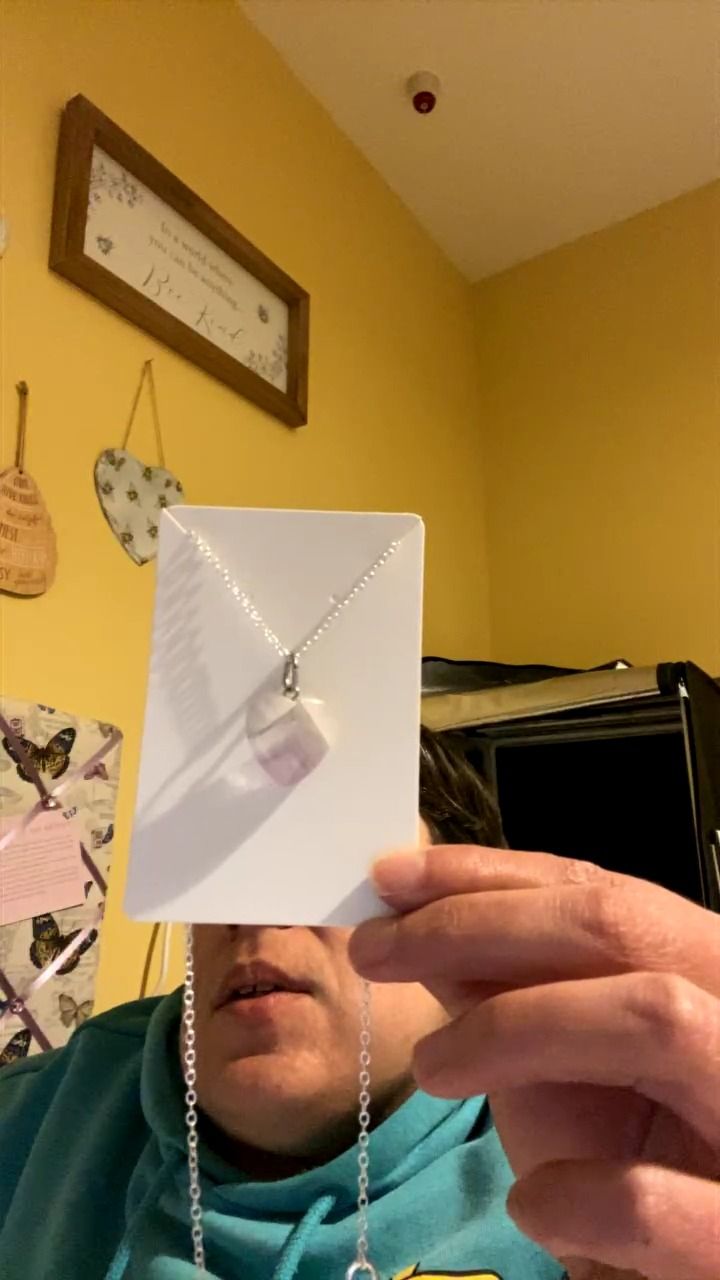 Other pale amethyst heart necklace  product image