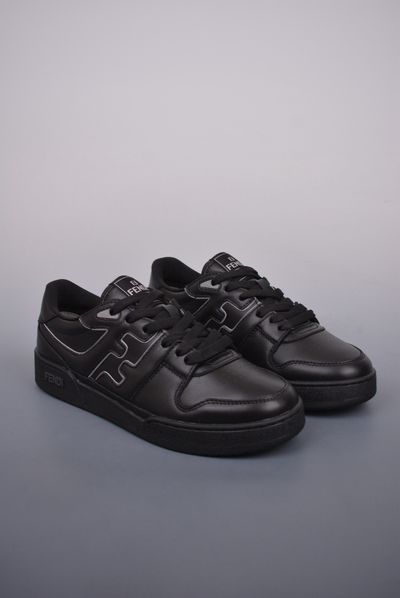 Fendi Black Leather Sneakers