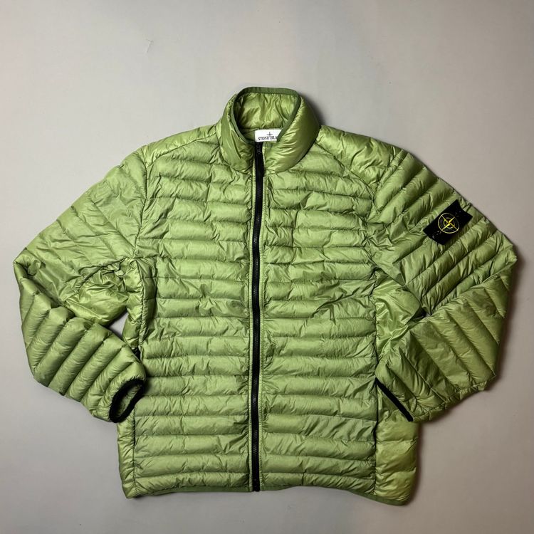Stone Island Sage Green Loom Woven Chambers R-Nylon Down-TC - XL