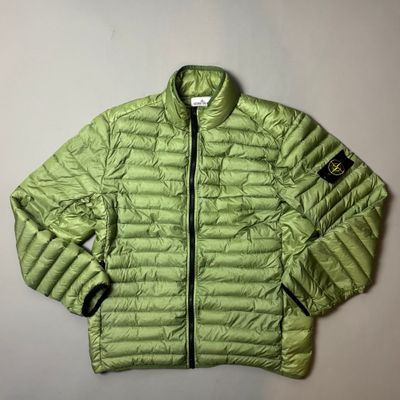 Stone Island Sage Green Loom Woven Chambers R-Nylon Down-TC - XL