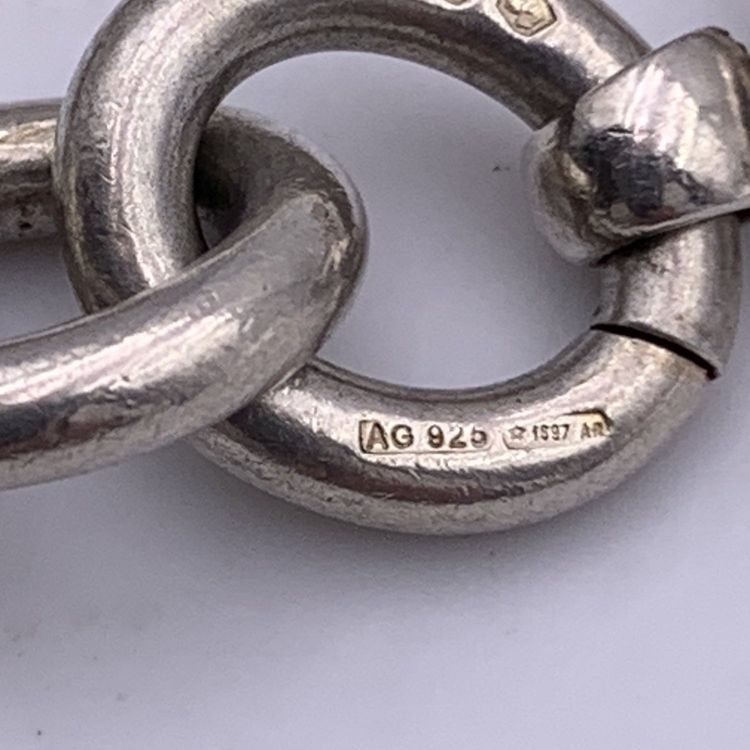 Gucci Silver Bracelet Dog Tag obraz 5