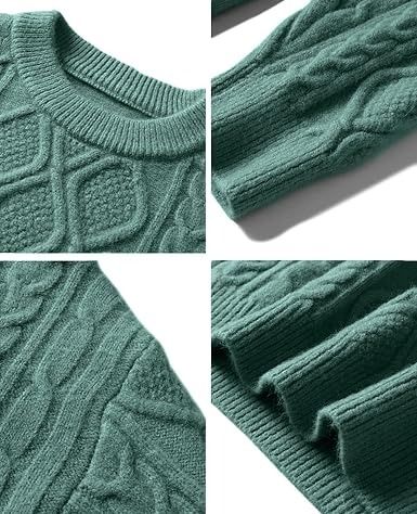 Alefic Eden Green Cable Knit Sweater image 2