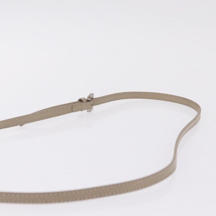 FENDI Zucchino Canvas Shoulder Bag Beige Silver 8BT075 Auth 211031 - Jerrillo image 9