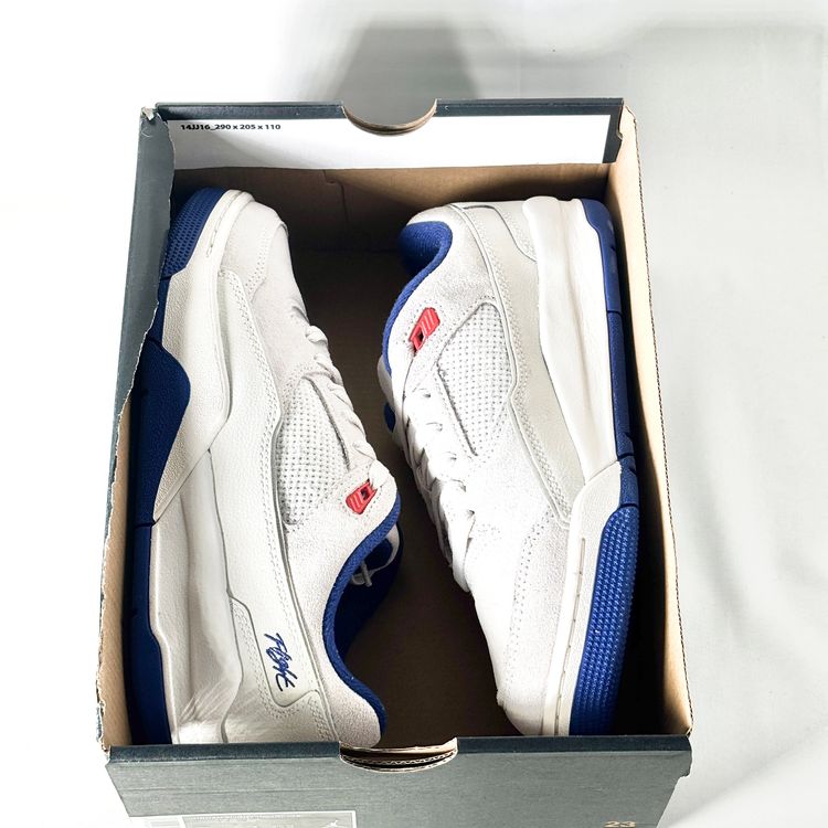 Jordan Flight Court UK 6 White Blue Brand New 🔥 Fast Post 7