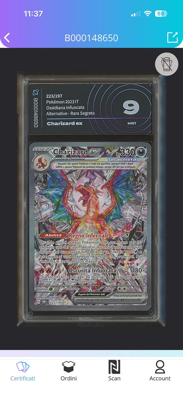 Charizard Ex Pokémon Card