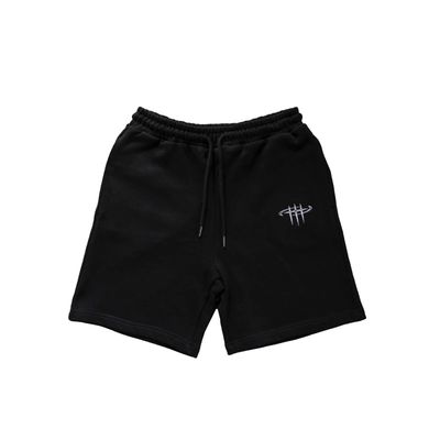 On My Way Badboy Cotton Black Shorts