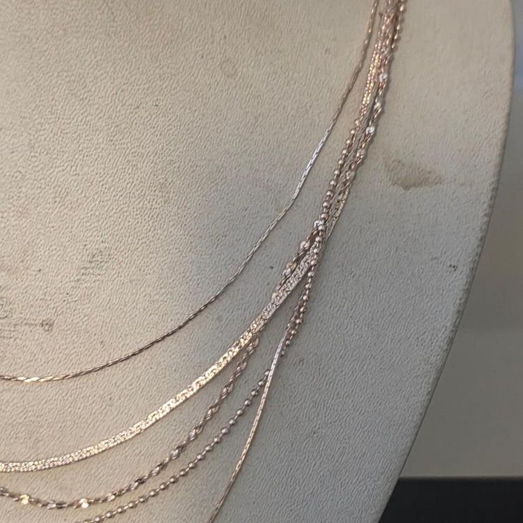 Layered Gold-Tone Necklace imagen 5