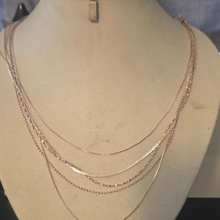 Layered Gold-Tone Necklace imagen 2