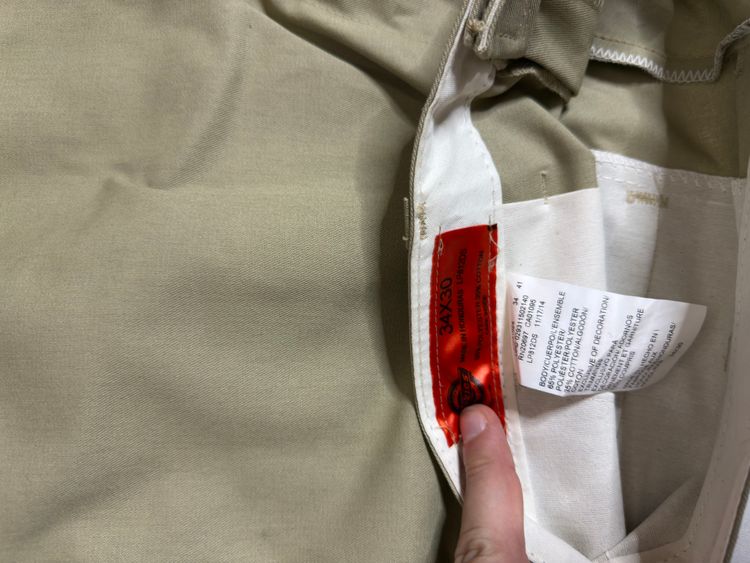 Dickies Khaki Work Pants obraz 3