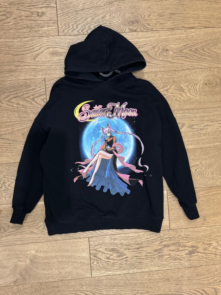 Black Hoodie With Sailor Moon Graphic