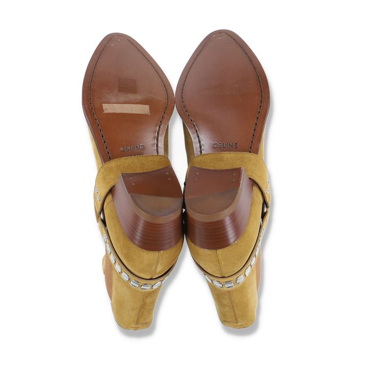 Celine Camargue Biker Chelsea 40mm Havana Boots obraz 4