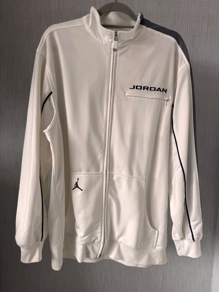 Jordan White Zip-Up Jacket
