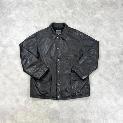 Versace leather jacket 1