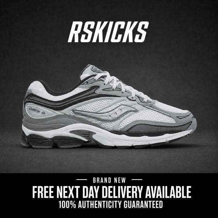 Saucony ProGrid Omni 9  White Grey Brand New
