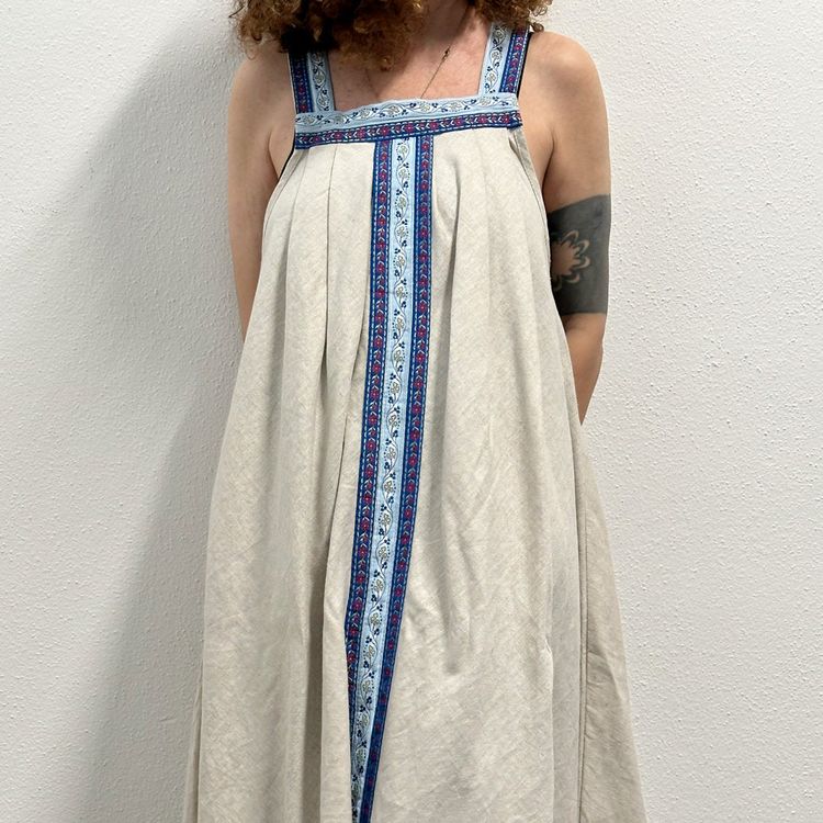 Unknown Maxi abito  sartoriale écru 70s product image