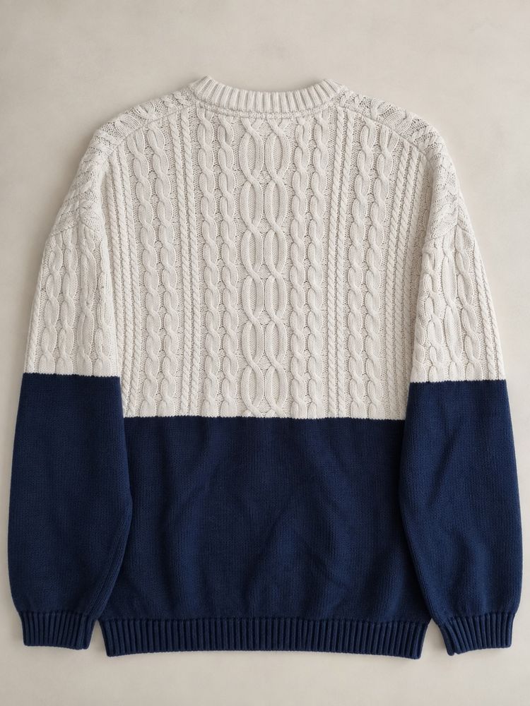 Immagine di Tommy Jeans Colorblock Cable Knit Sweater 2