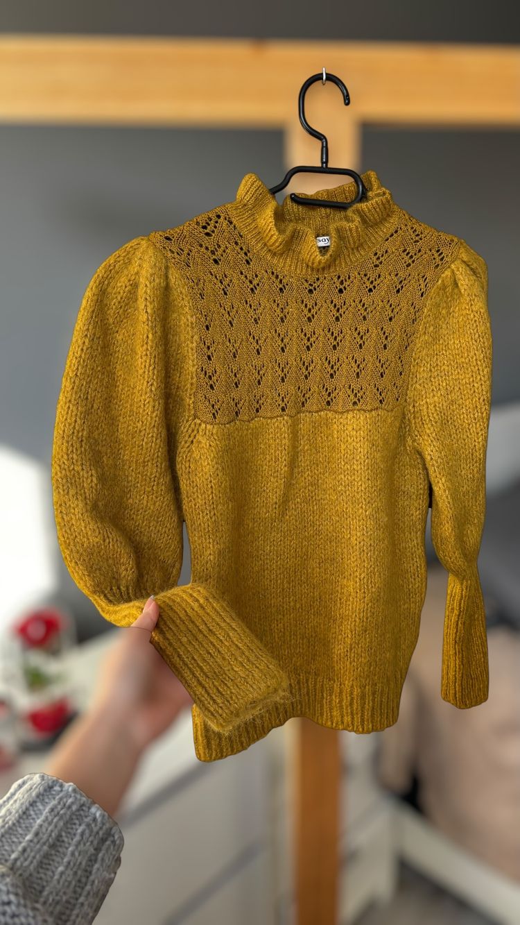 Mustard Yellow Knitted Sweater