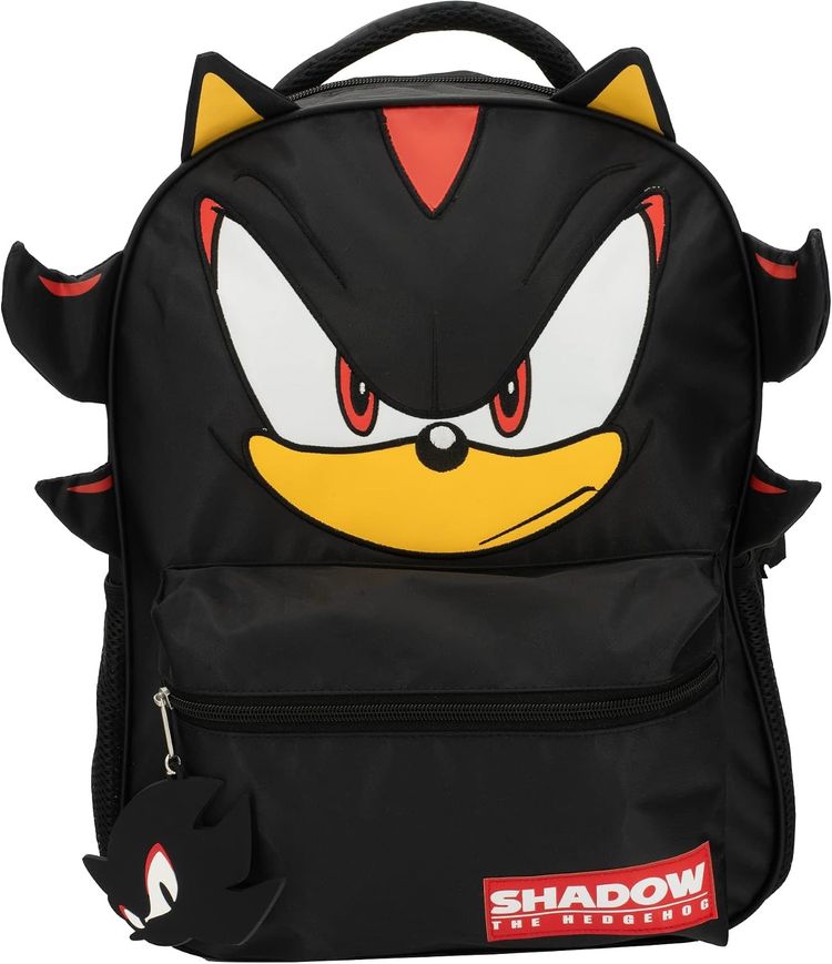 Black Backpack With Shadow The Hedgehog Design 2
