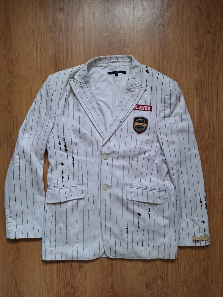 Blend Blend White Pinstripe Blazer Jacket product image