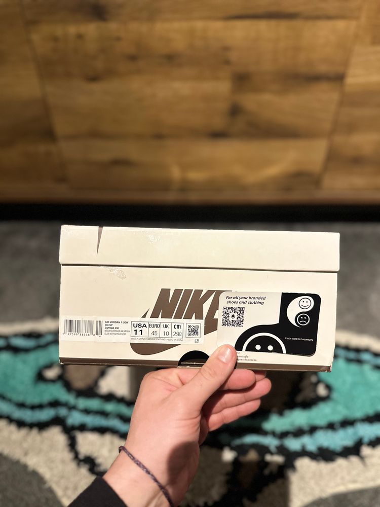 Nike Air Jordan 1 Travis Scott “Medium Olive” U.K. 10 image 9