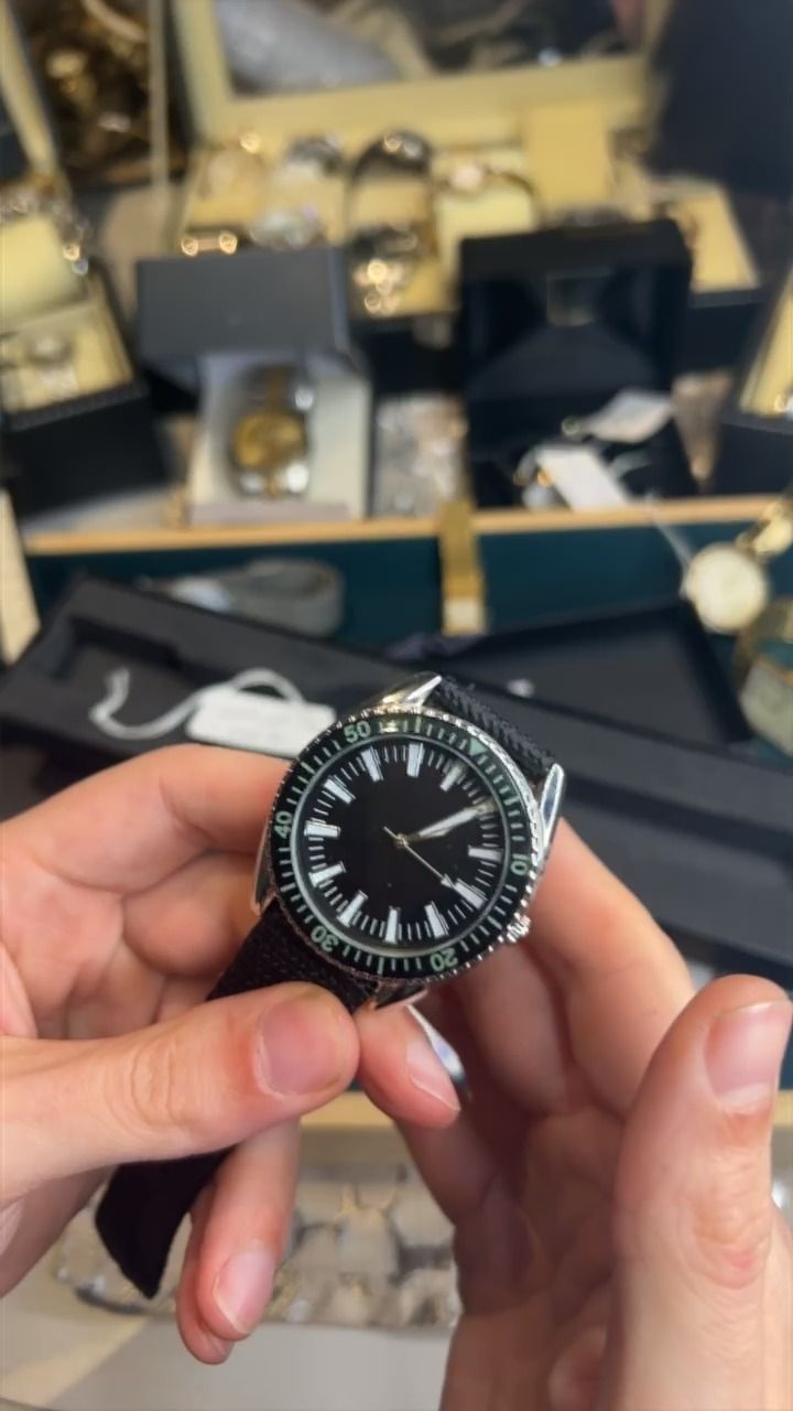 Eagle Eagle Moss black material strap men's watch product image