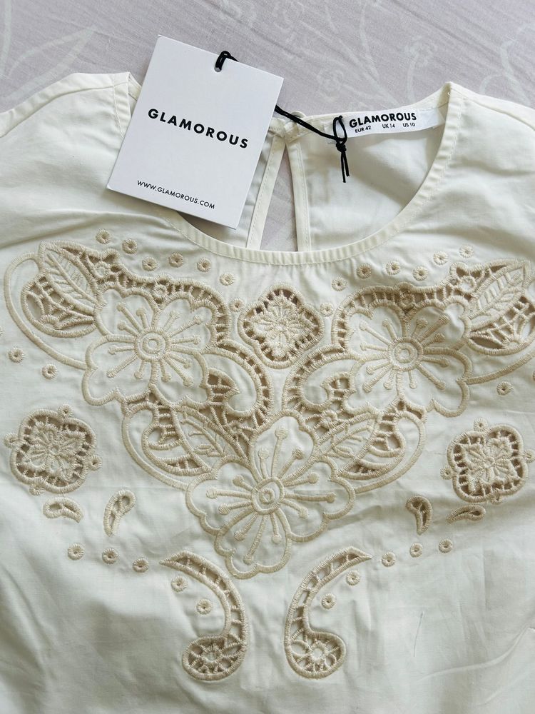 Glamorous Glamorous Embroidered White Blouse product image