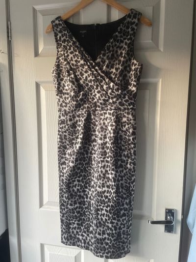 Hobbs Leopard Print Sleeveless Dress