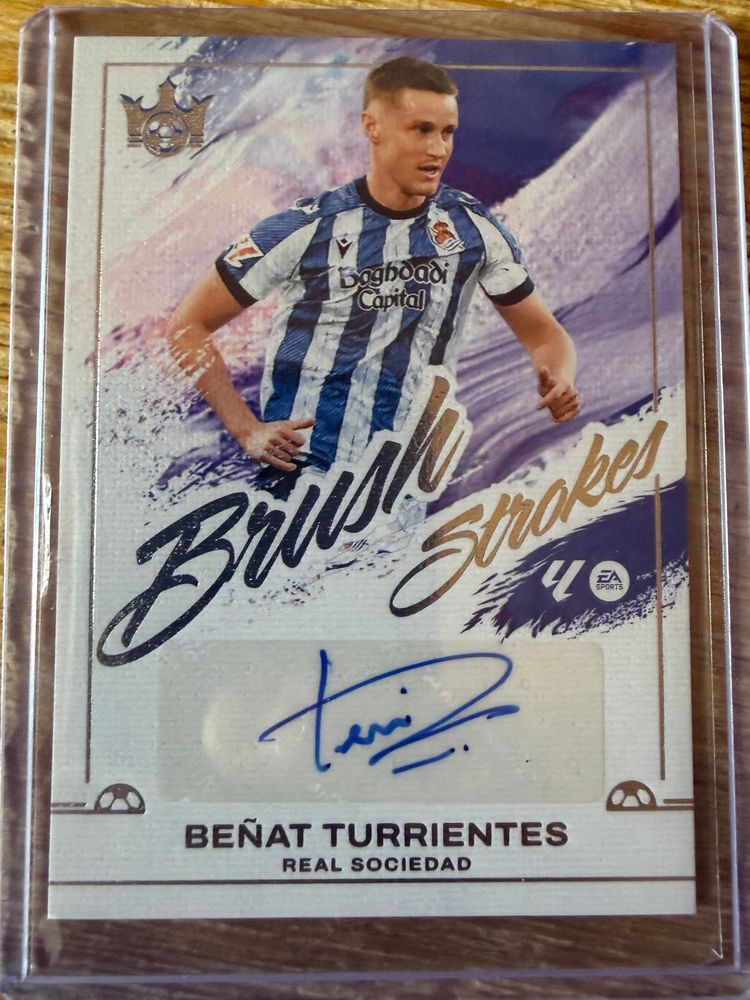 Beñat Turrientes Auto Panini Pitch Kings 2025-26 Brush Strokes Real Sociedad