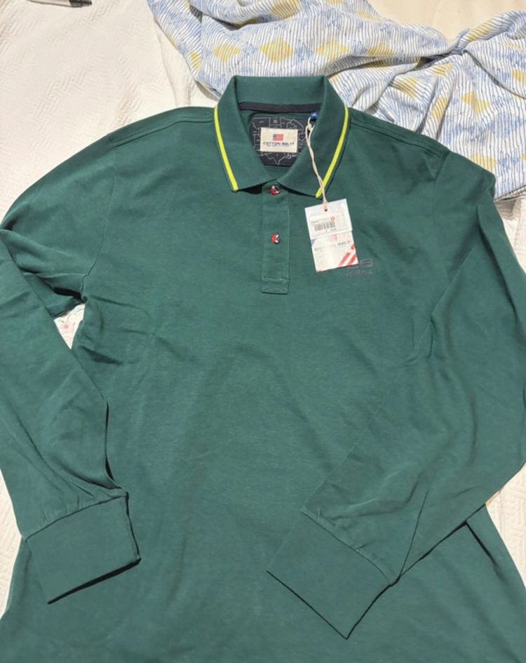 Cotton Belt Long Sleeve Polo Shirt image 1