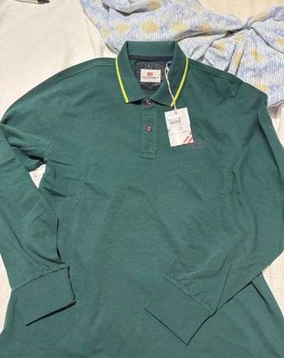 Cotton Belt Long Sleeve Polo Shirt